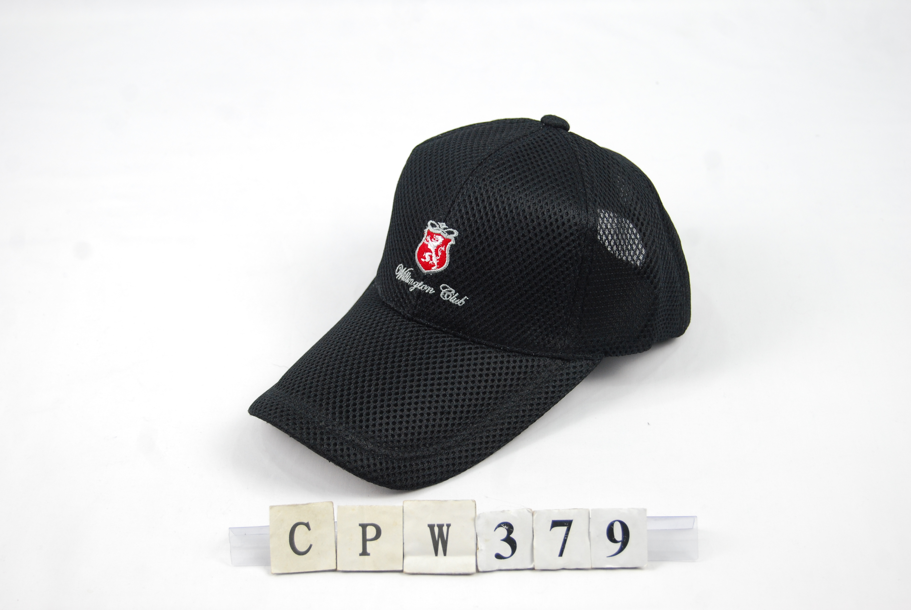 CPW379 素色網帽 3D獅子加英文字Willington Club 三星製帽