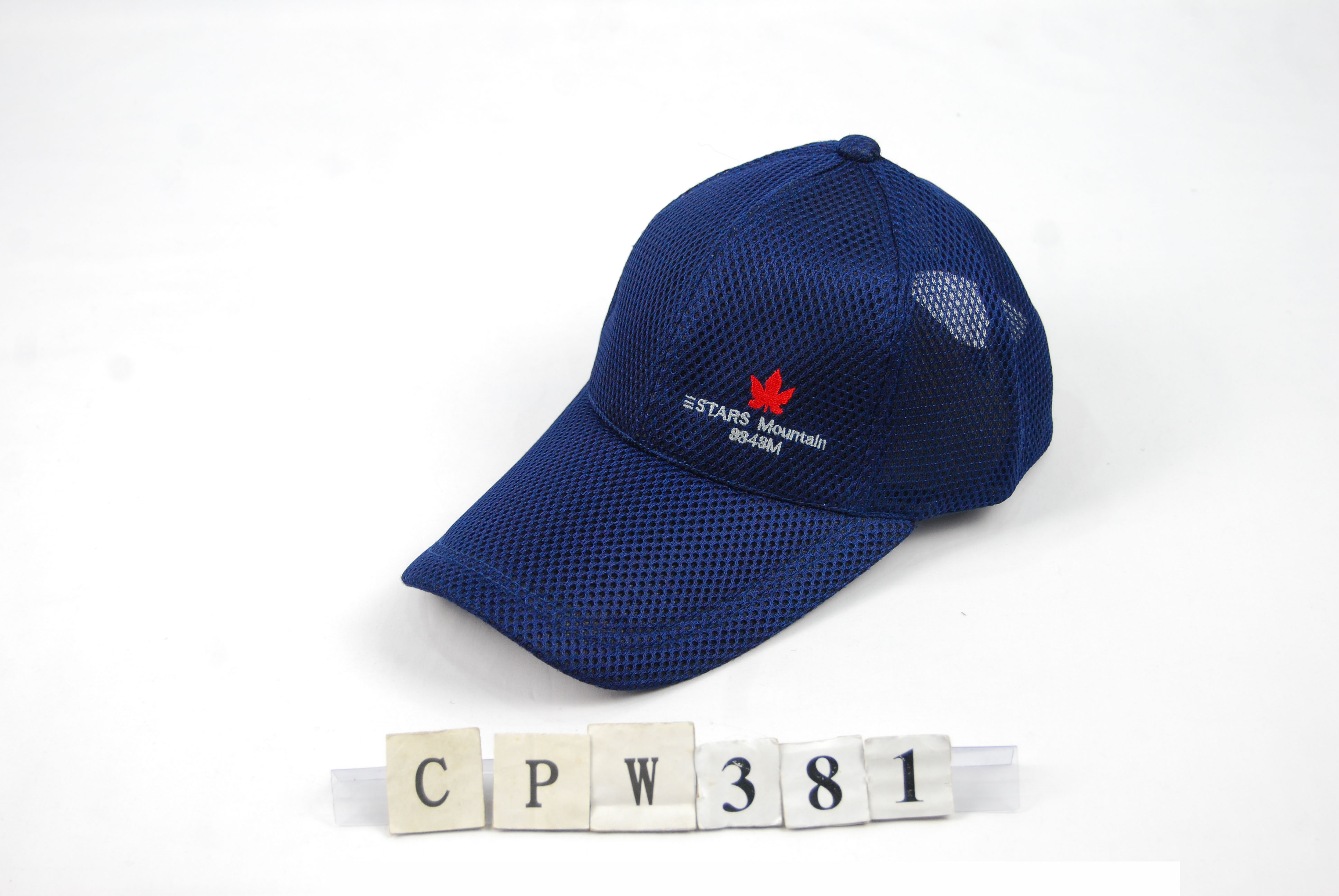CPW381 素色網帽 側繡3D楓葉 三STARS MOUNTAIN 三星製帽